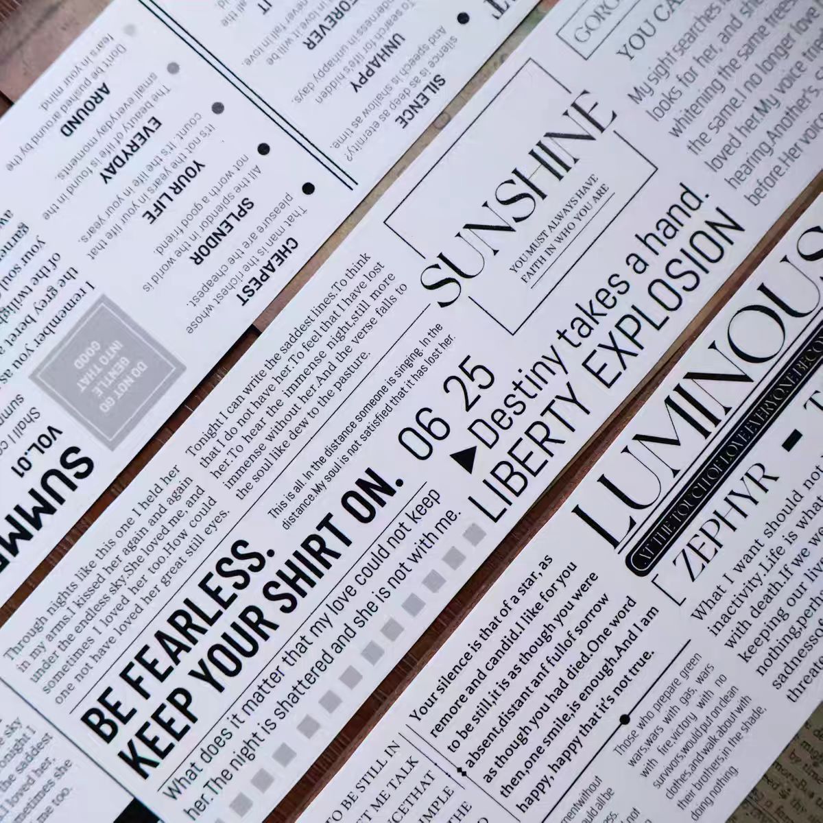 Journal tape (6m/roll) Loop:6*120cm