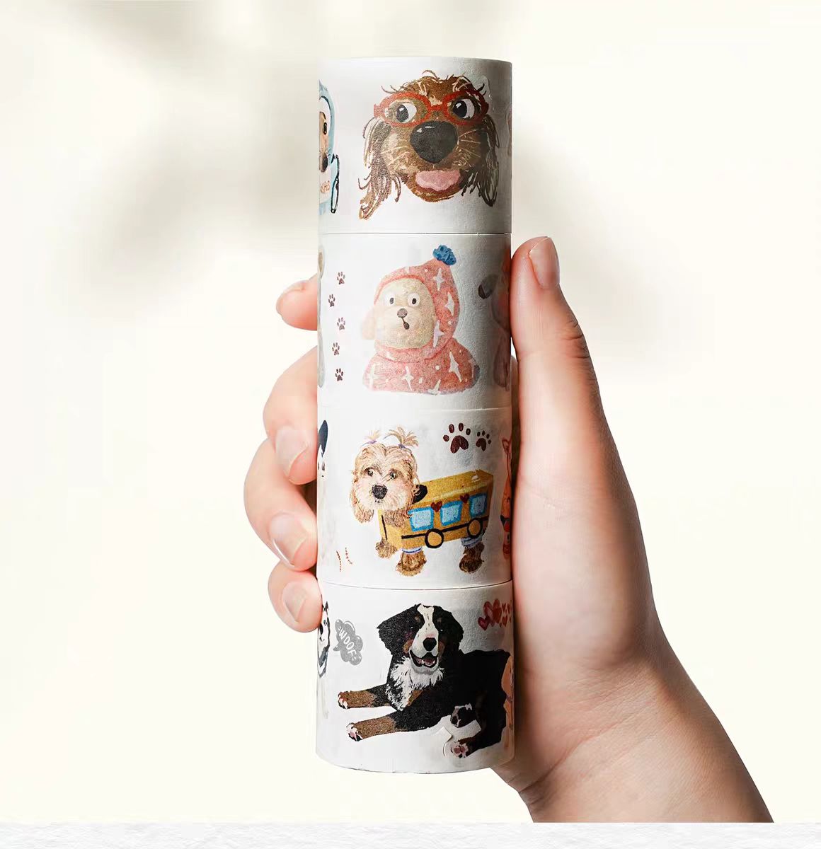 Journal washi tapes (a set of 4 rolls) 4cm*5m/roll