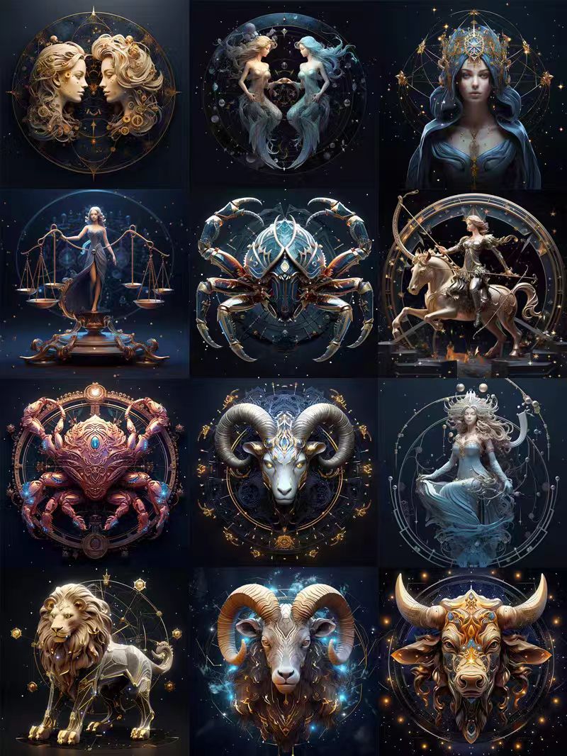 Journal sticker packs (Zodiac)