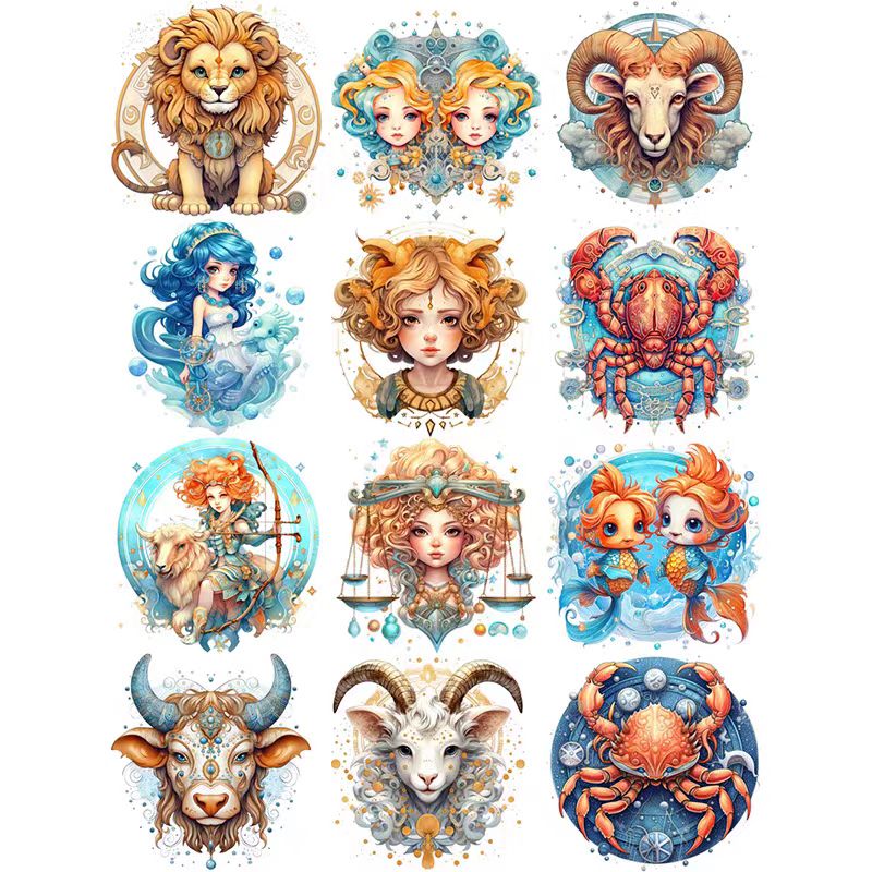 Journal sticker packs (Zodiac)