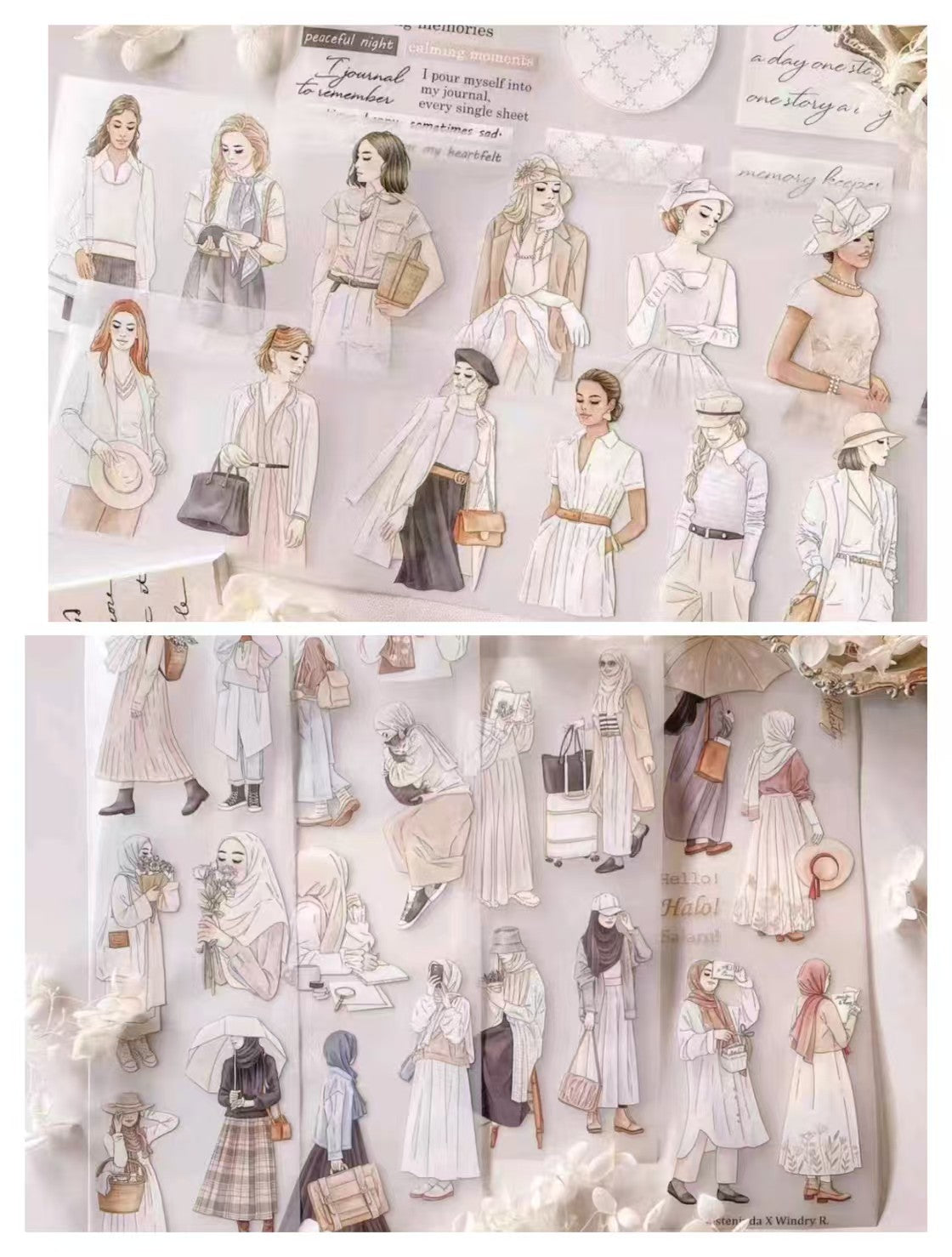 Journal tape (Character) 7.5cm*10m/roll