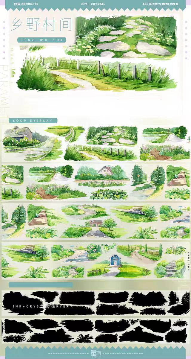 Journal tape (landscape) 5m/roll