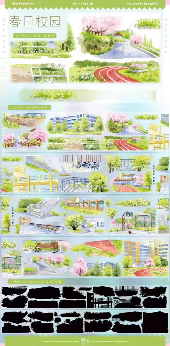 Journal tape (landscape) 5m/roll