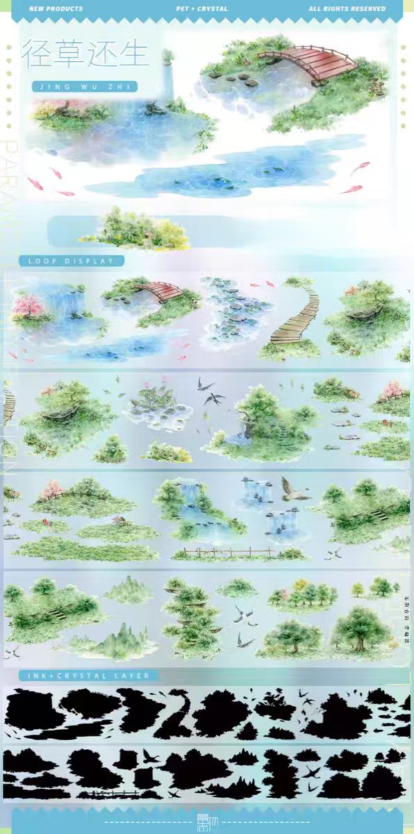 Journal tape (landscape) 5m/roll