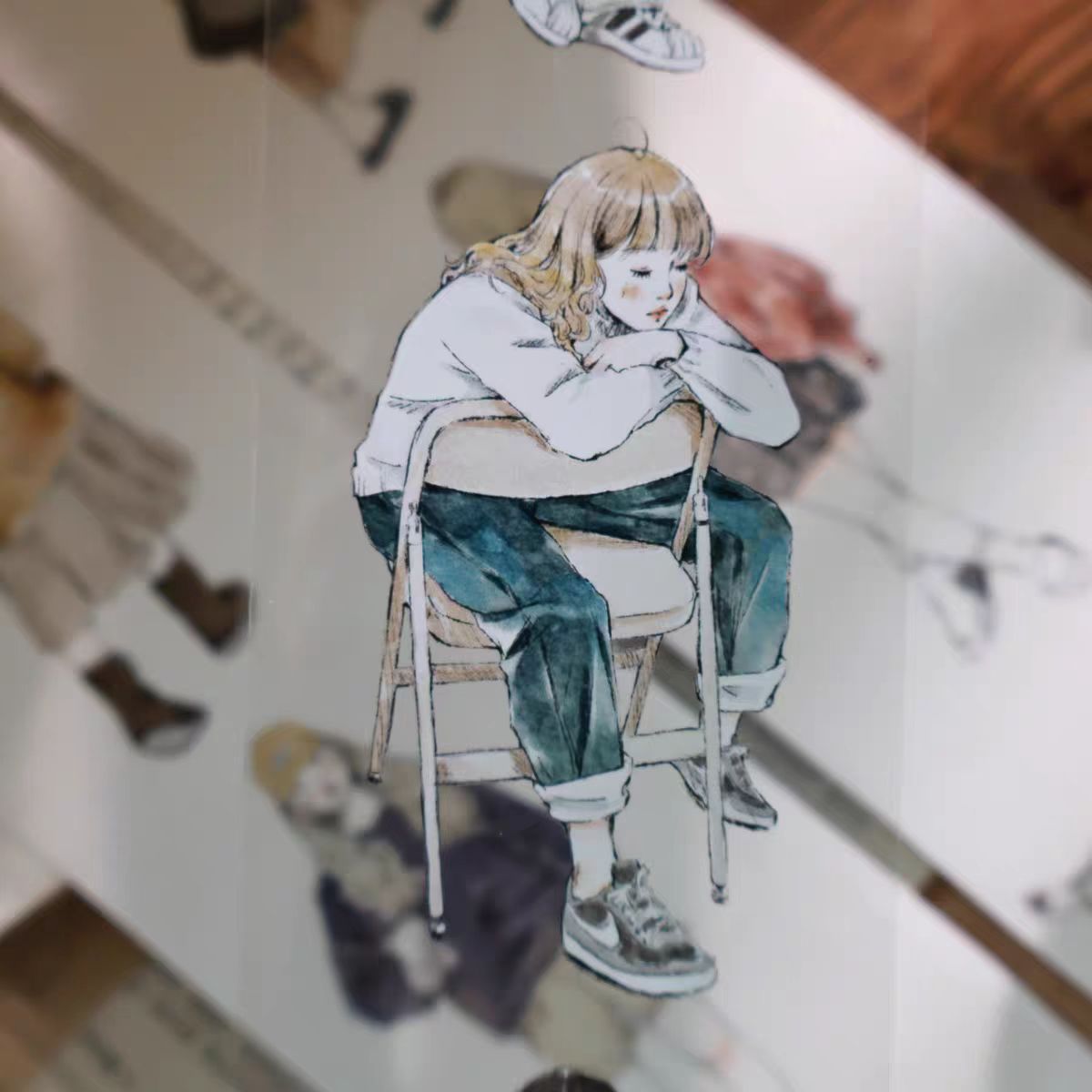 Journal PET/Washi tape (Character) 5.5cm*6m/roll