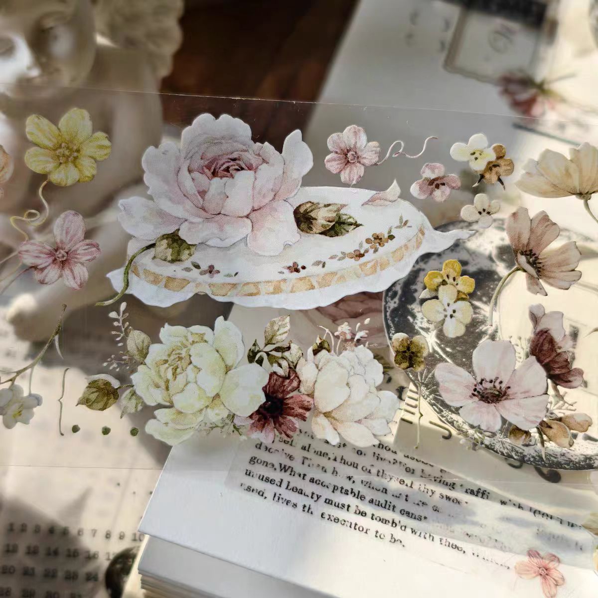 Journal PET/Washi tape (Flower) 6cm*5m/roll