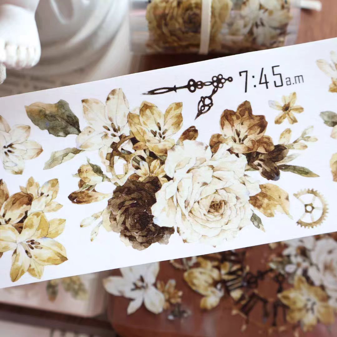 Journal PET/Washi tape (Flower) 6cm*5m/roll