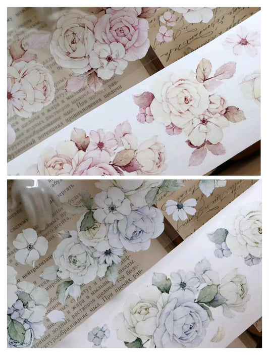 Journal PET/Washi tape (Flower) 5.5cm*5m/roll