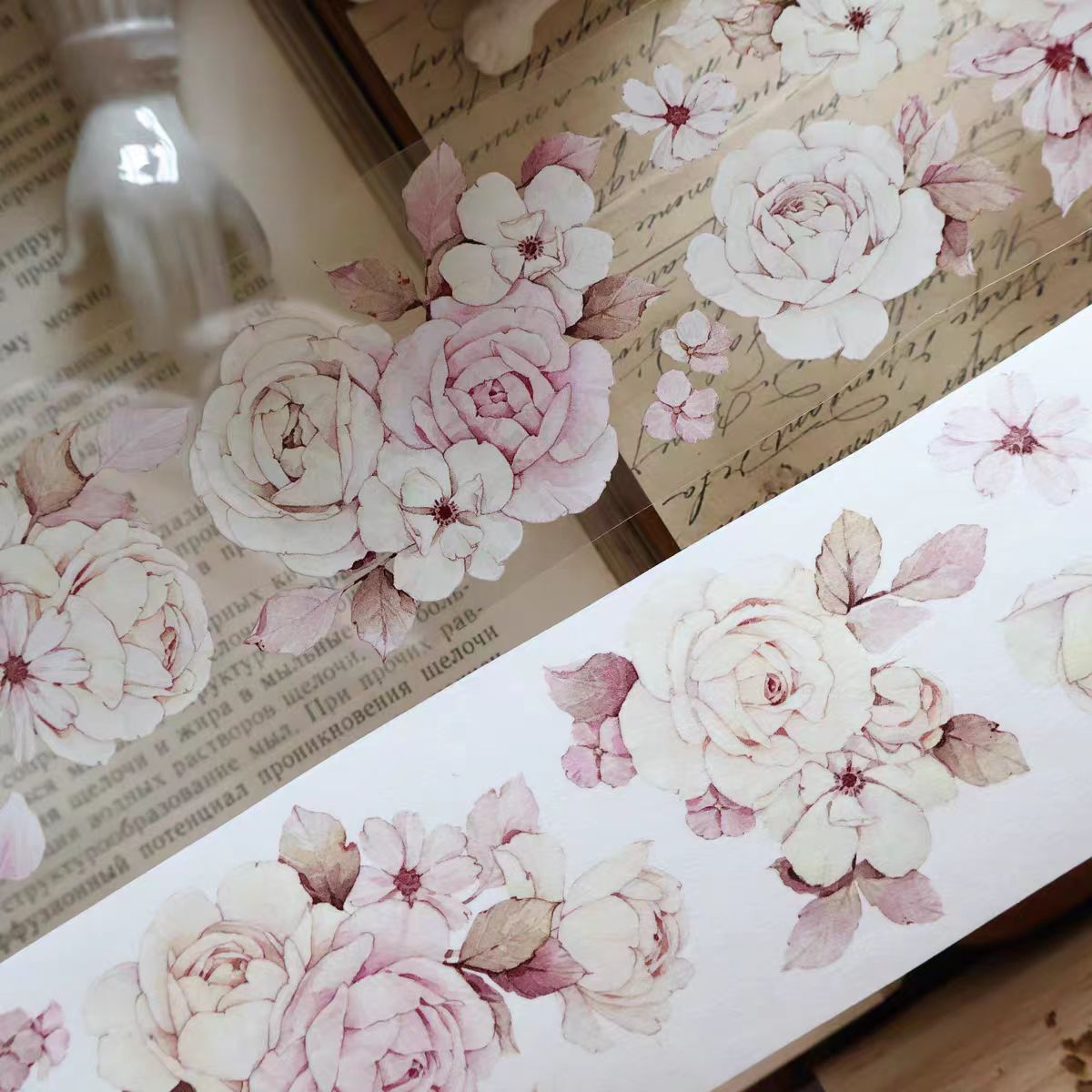 Journal PET/Washi tape (Flower) 5.5cm*5m/roll