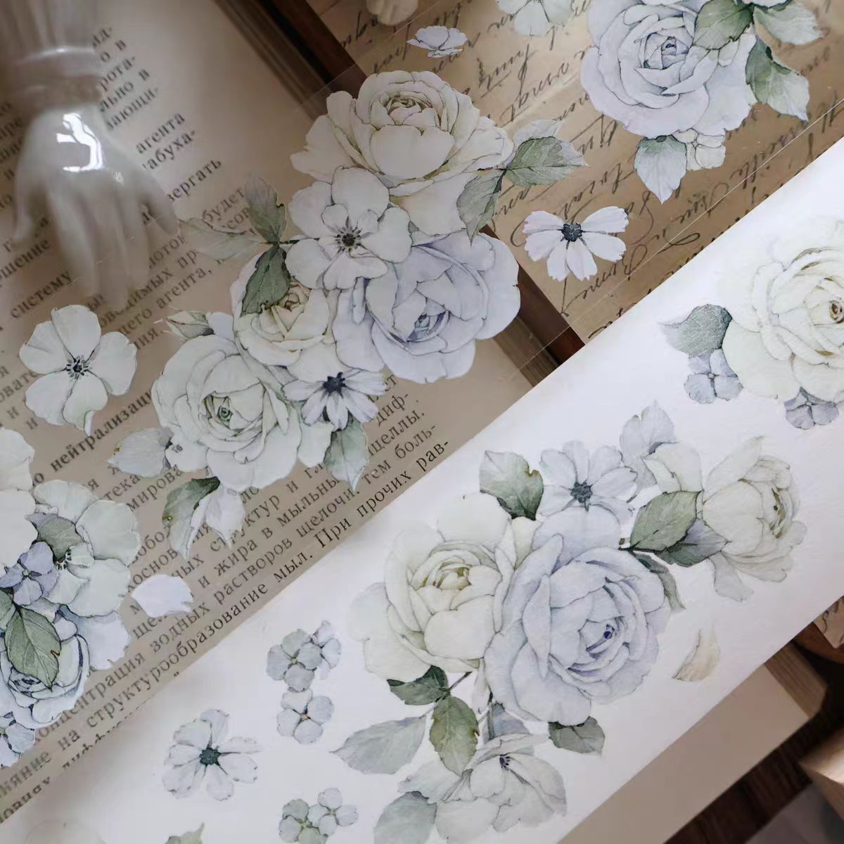 Journal PET/Washi tape (Flower) 5.5cm*5m/roll