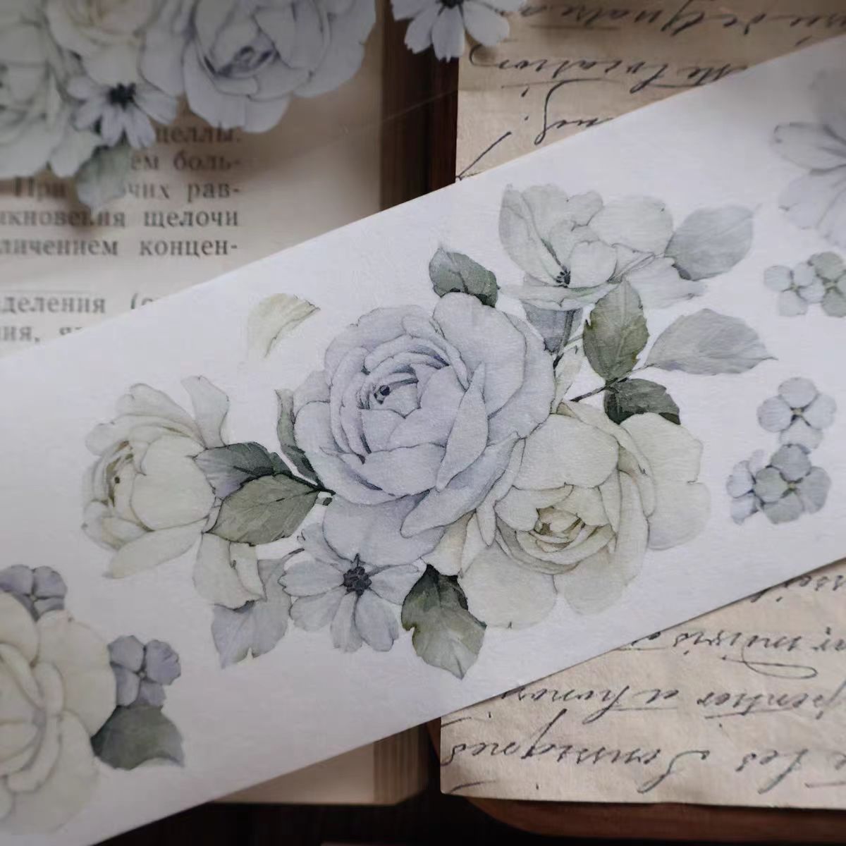 Journal PET/Washi tape (Flower) 5.5cm*5m/roll