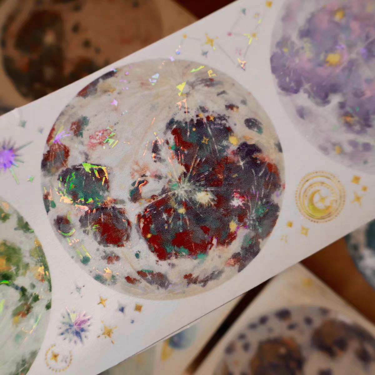 Journal PET/Washi tape (Moon) 6cm*6m/roll