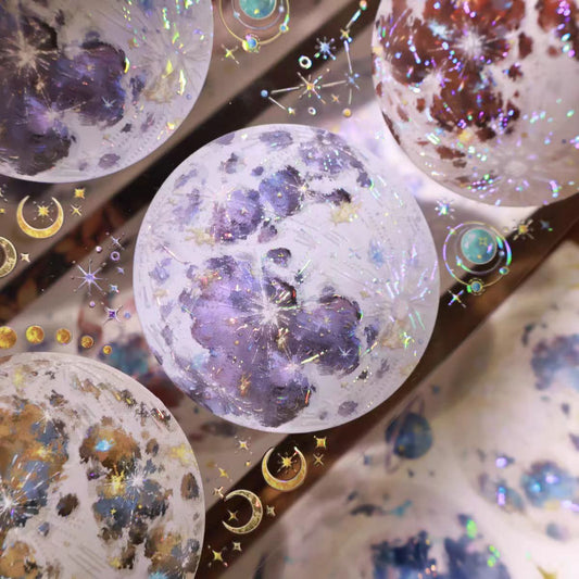 Journal PET/Washi tape (Moon) 6cm*6m/roll