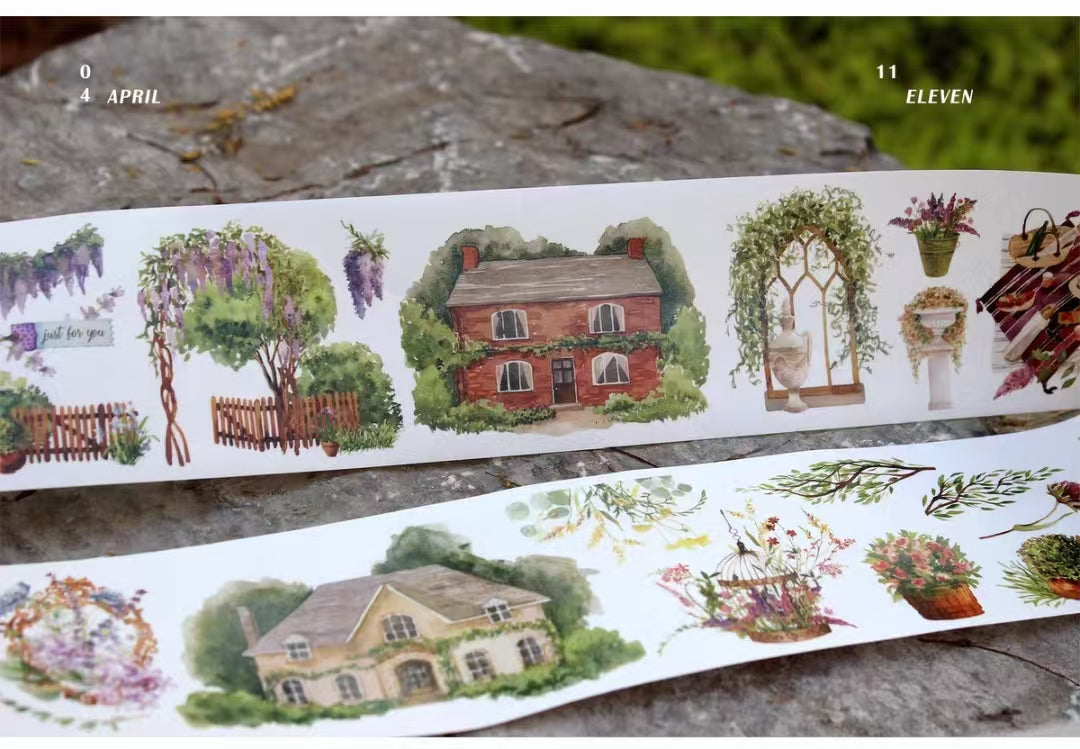 Journal tape (Scottish Garden) 70mm*10m/roll