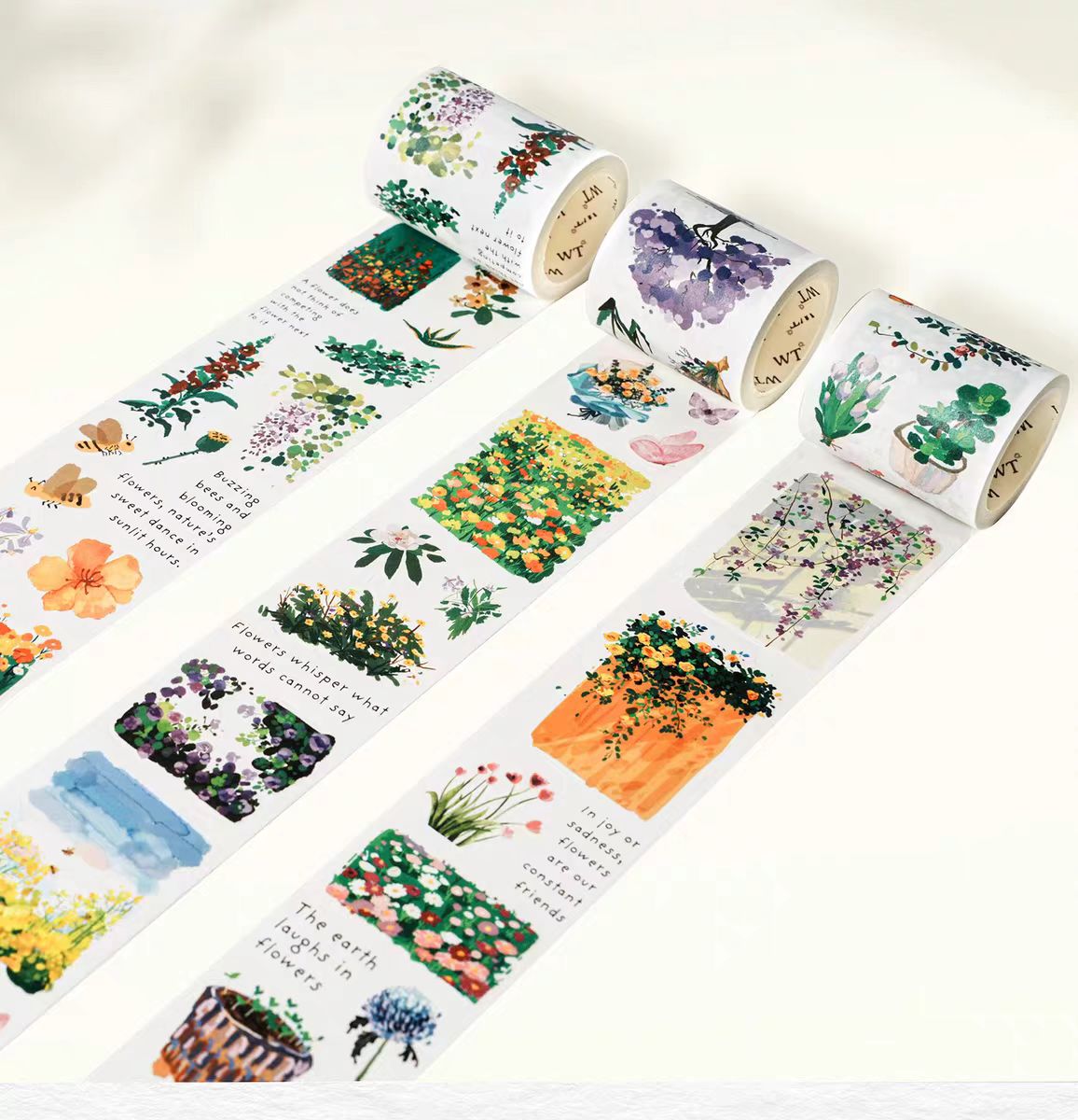 Journal Washi tape (6cm*5m*1 roll/5cm*5m*2 rolls)