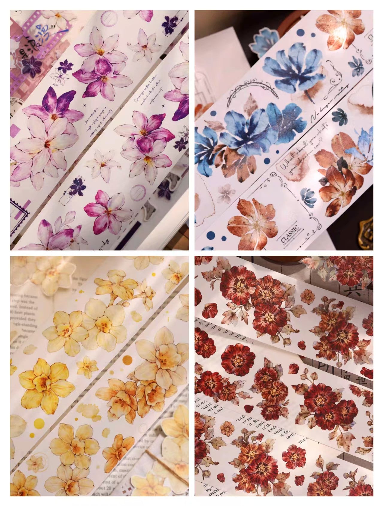 Journal tape (Flower) 6m/roll