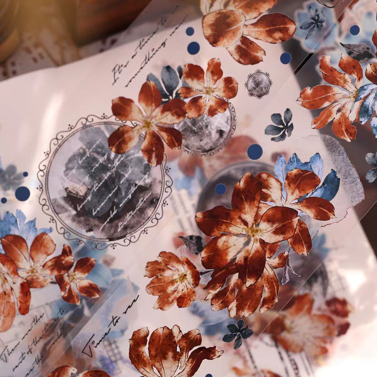 Journal tape (Flower) 6m/roll