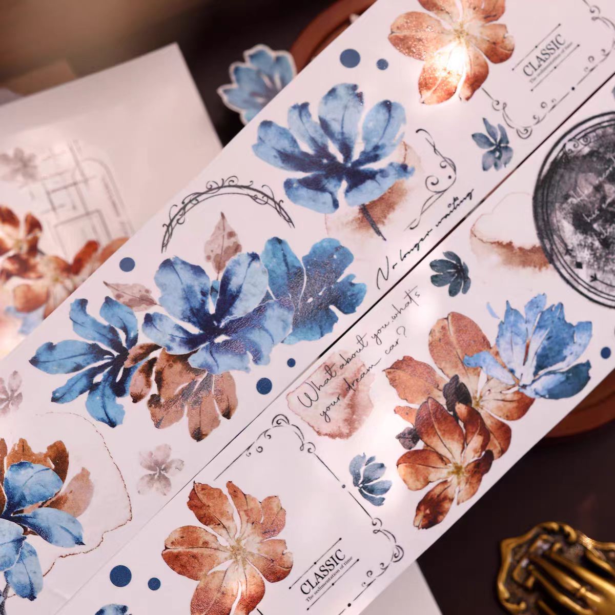 Journal tape (Flower) 6m/roll