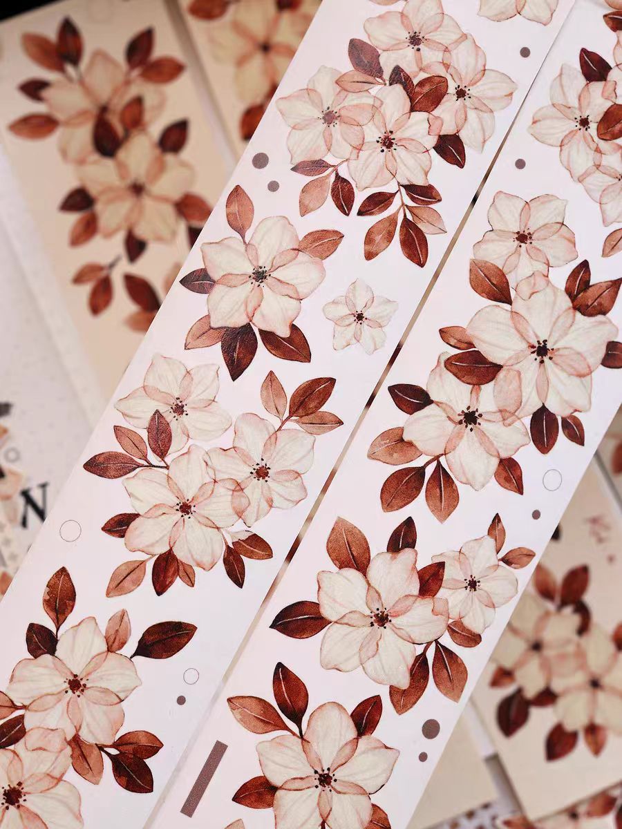 Journal tape (Flower) 6m/roll