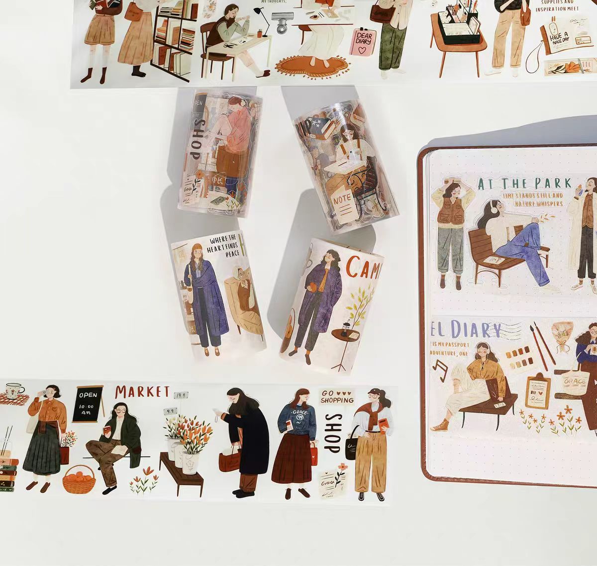 Journal Pre-cut tape (7.5cm*5m/roll)