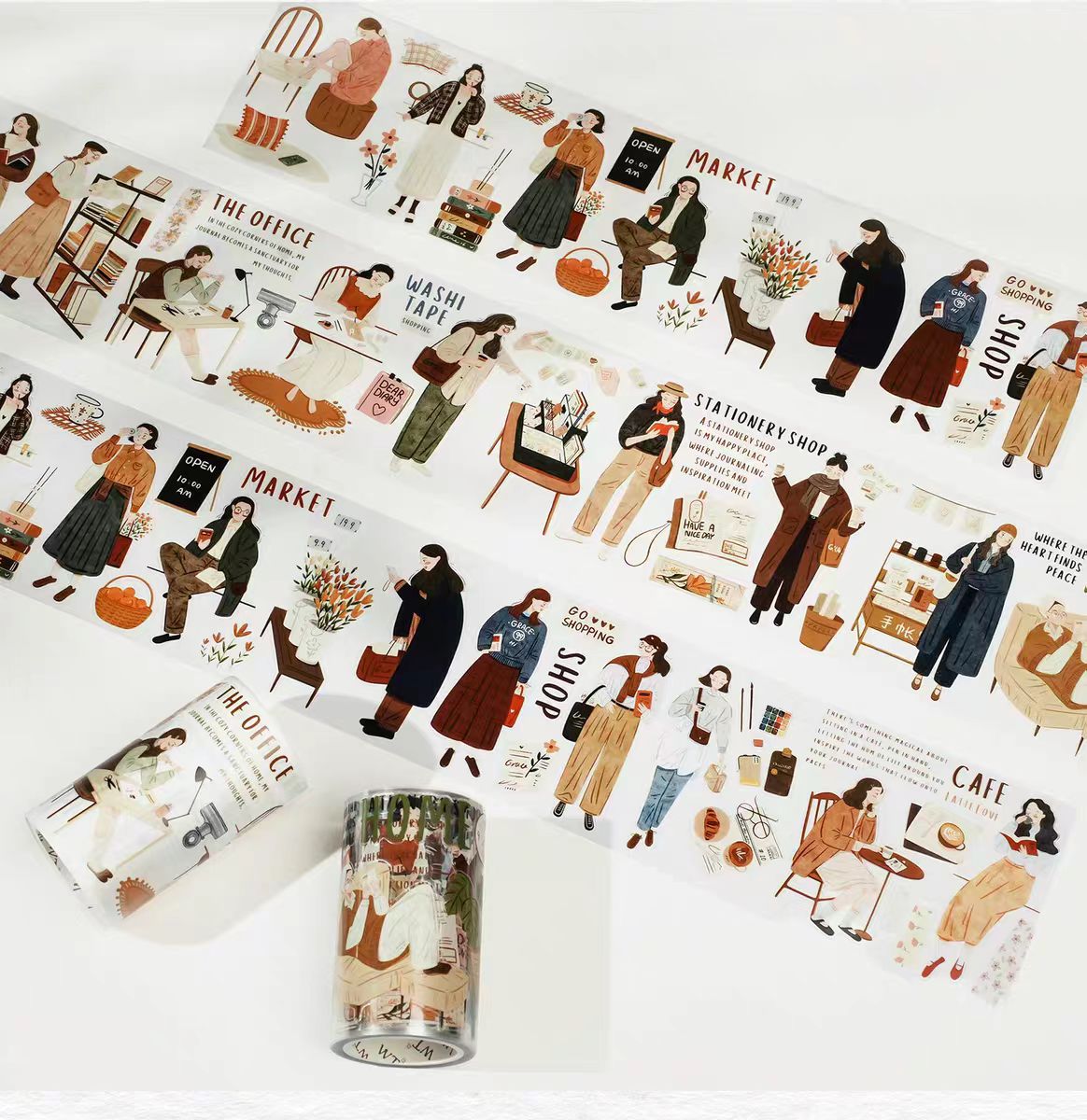 Journal Pre-cut tape (7.5cm*5m/roll)