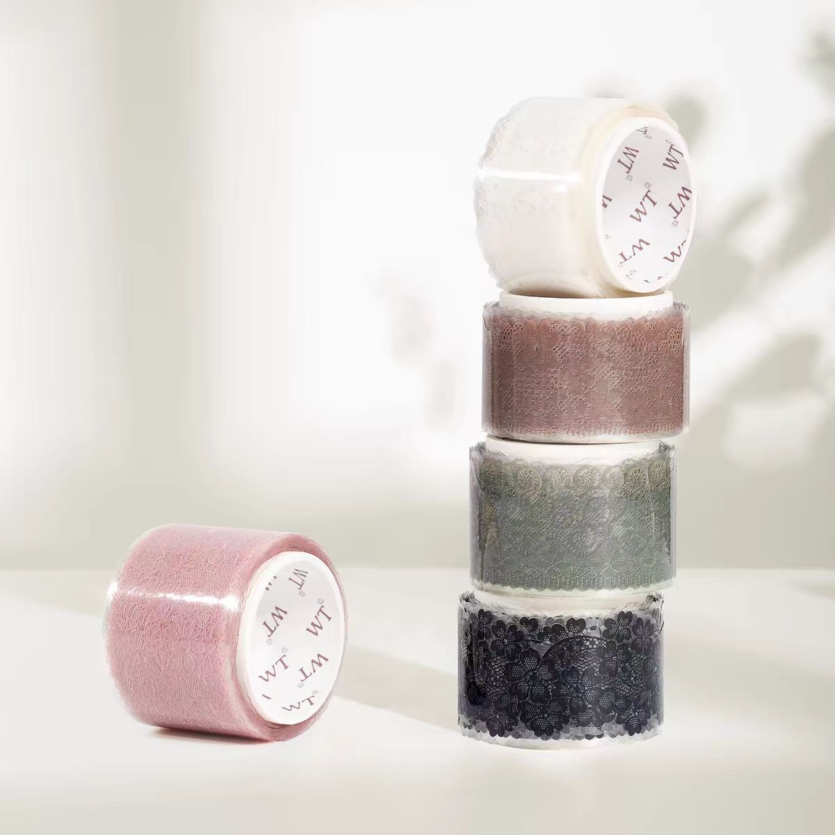 Journal PET tape (Lace) 5 rolls (5m/roll)