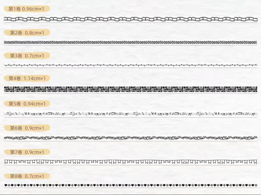 Journal tape (8 rolls/set) 5m/roll