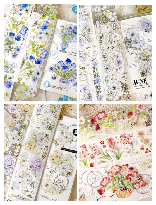 Journal pre-cut tape (Flower) 6m/roll