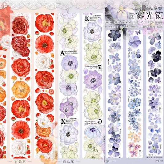 Journal pre-cut tape (Flower) 6m/roll