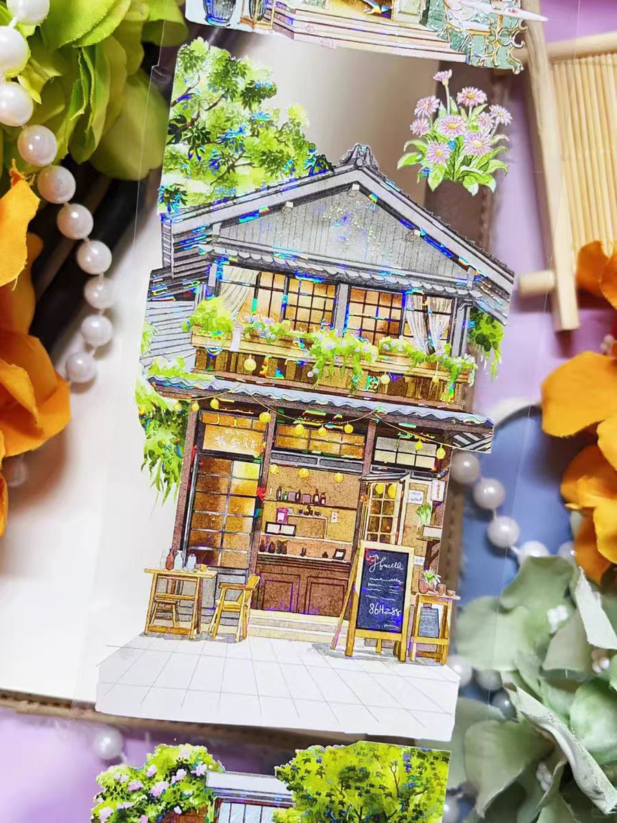 Journal PET tape (City Street Scene) 7.5cm*5m/roll