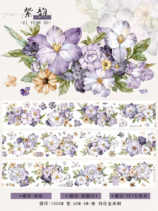 Journal tape (Flower) 5m/roll