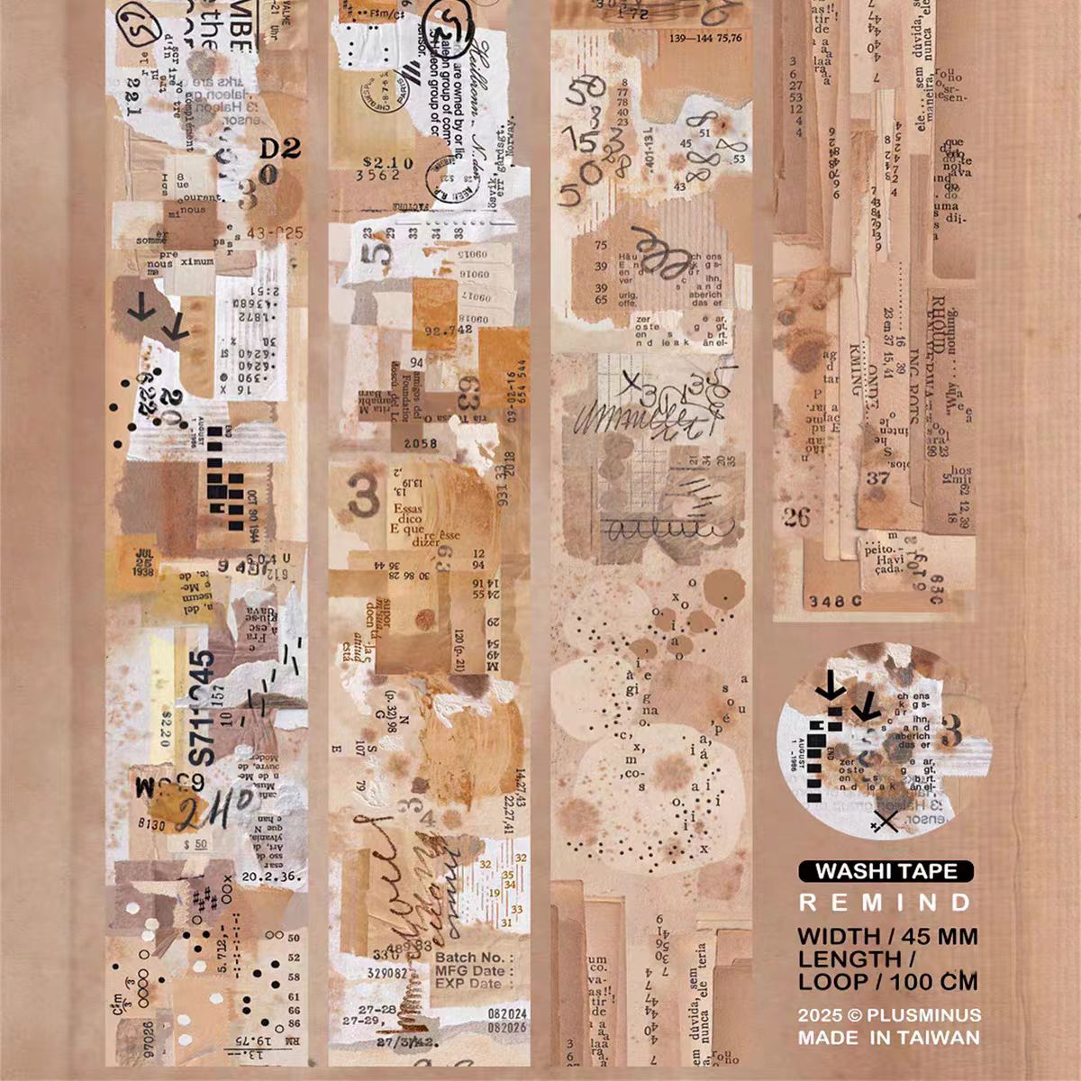 Journal Washi tape (10m/roll)