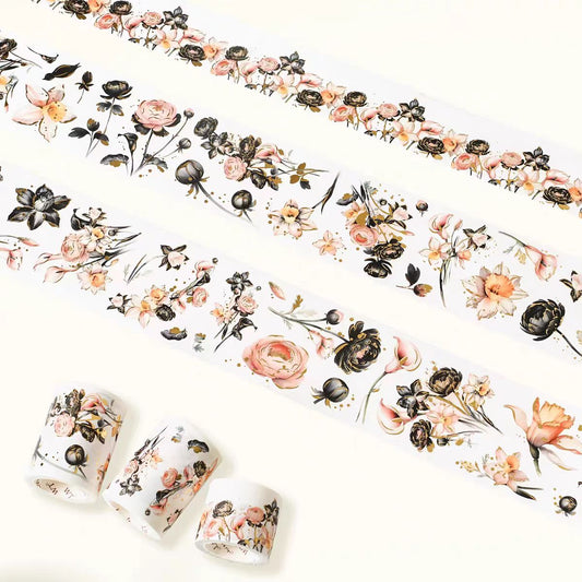 Journal pre-cut washi Writing paper tape (6cm*5m*2rolls/3.8cm*5m*1roll)