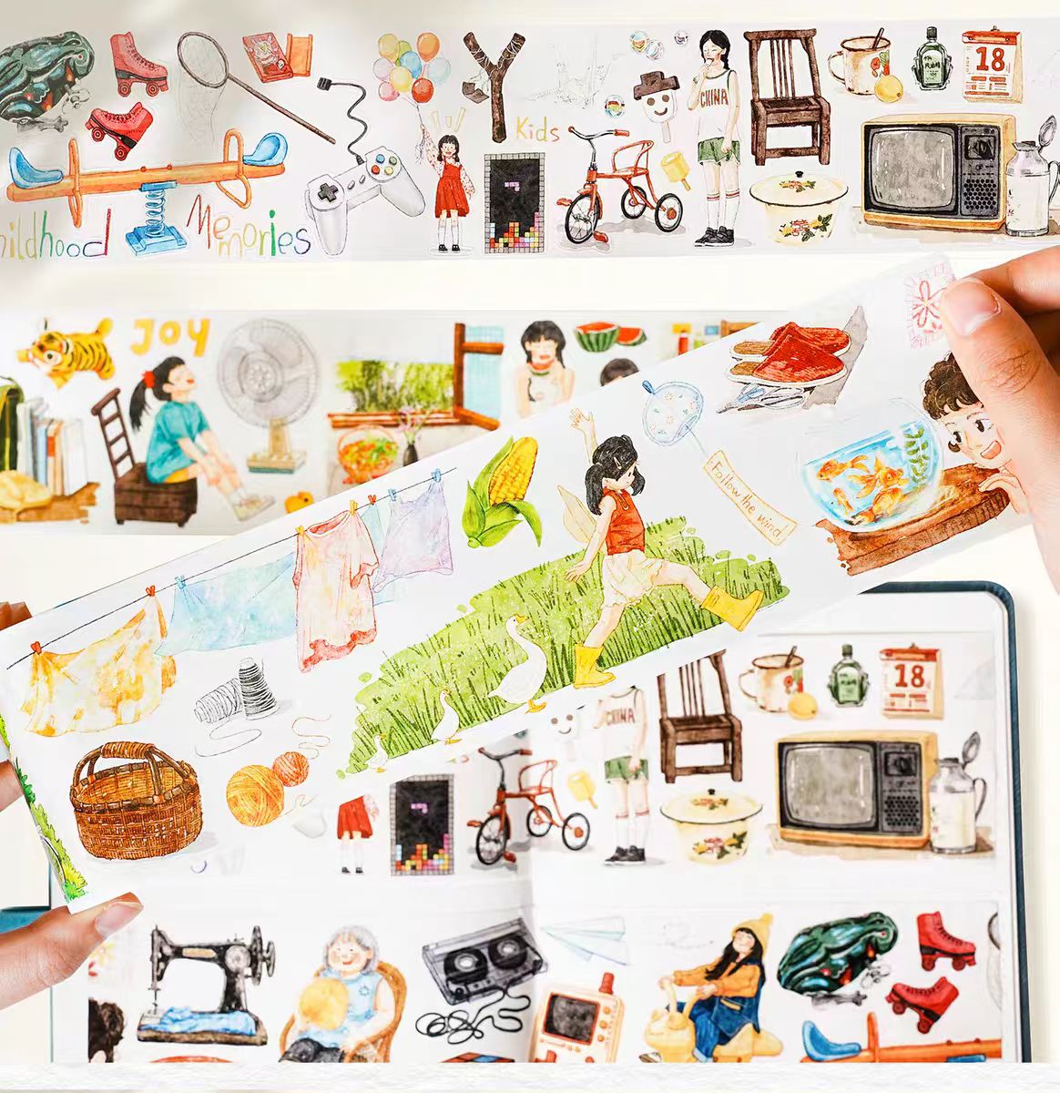 Journal pre-cut tape (7cm*4.8m/roll)