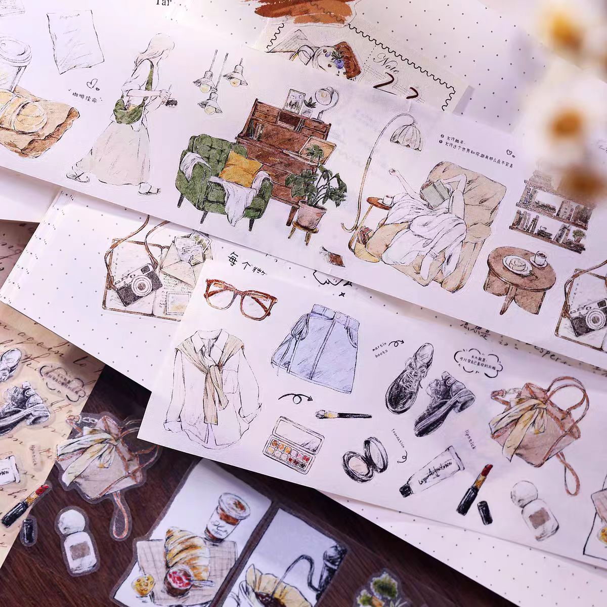 Journal pre-cut tape (5.5cm*6m/roll)