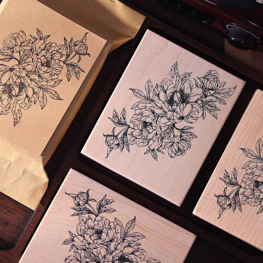 Wooden stamp (7.8*9.7cm)