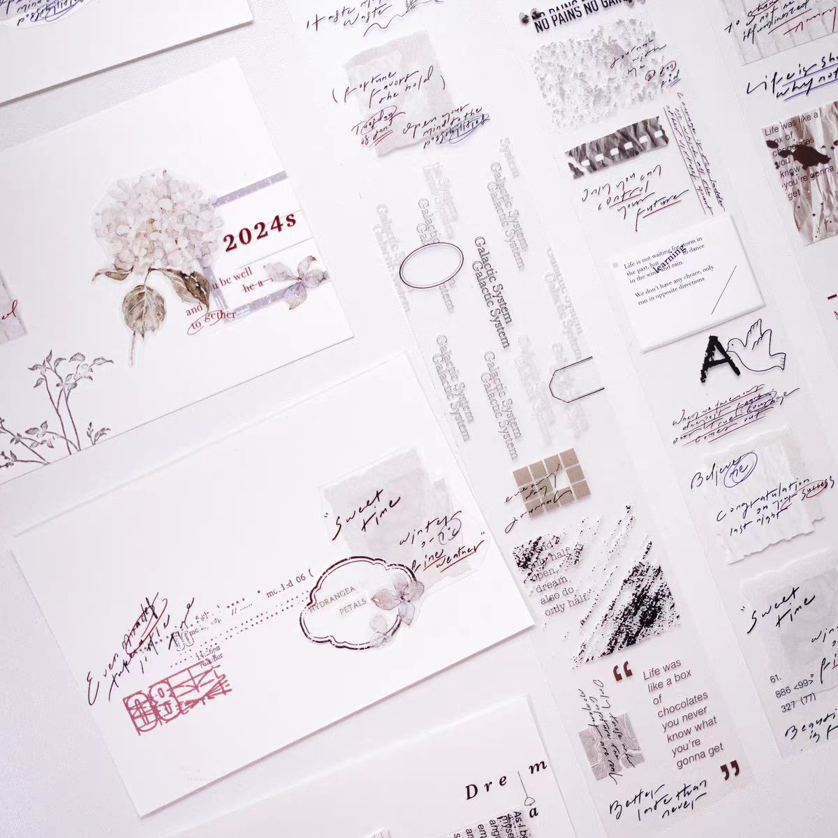 Journal Matte PET tape (4cm*5m/roll)