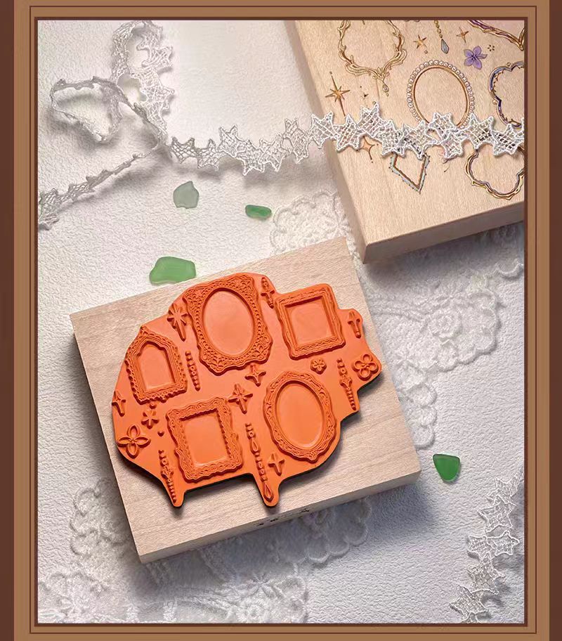 Wooden stamp (a set of 2 pcs)