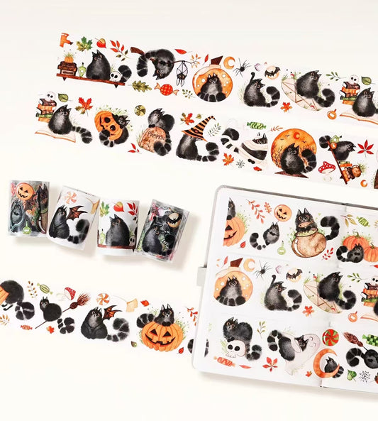 Journal pre-cut tape (5m/roll) Halloween Theme