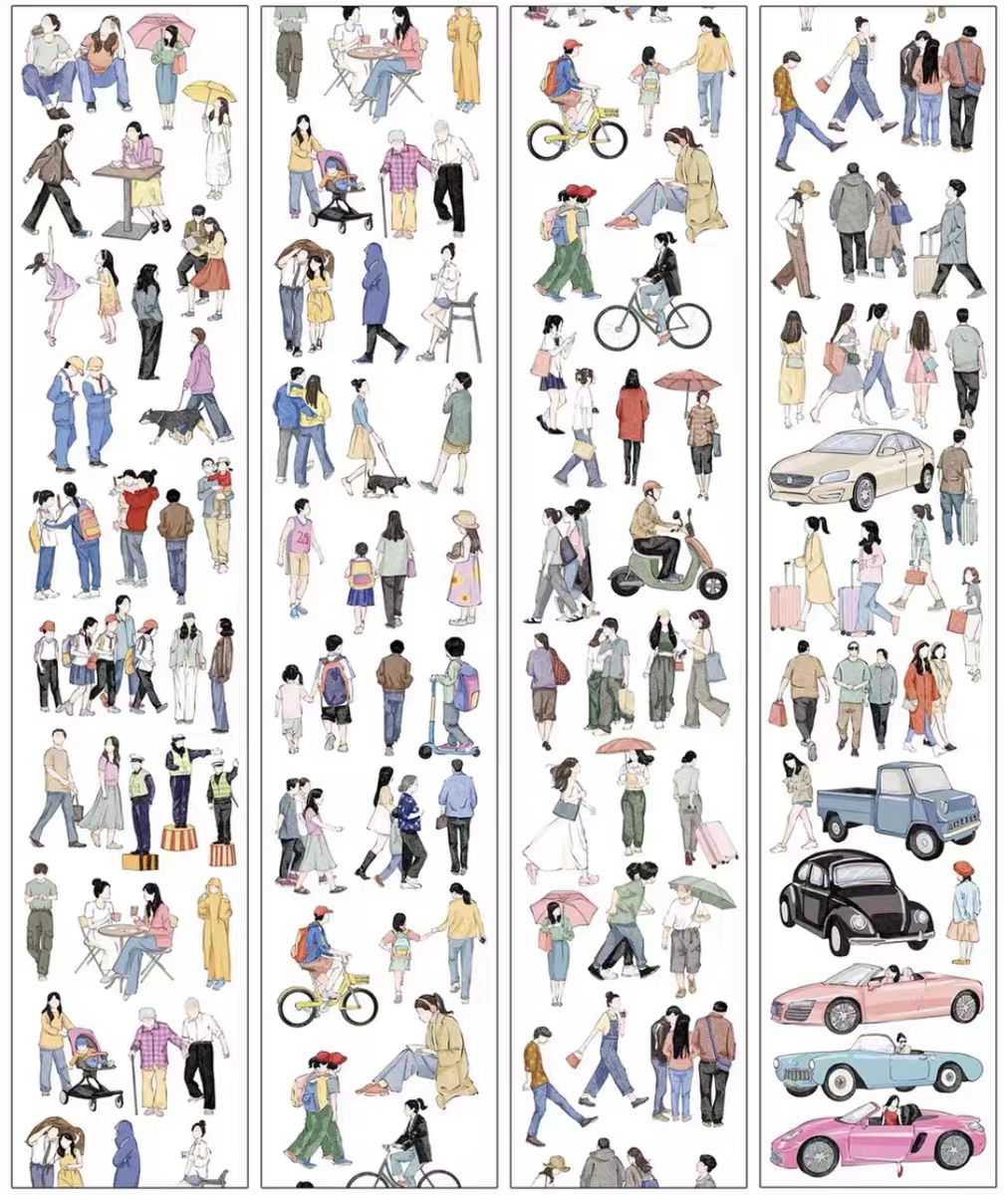 Journal PET tape (6cm*10m/roll) Character