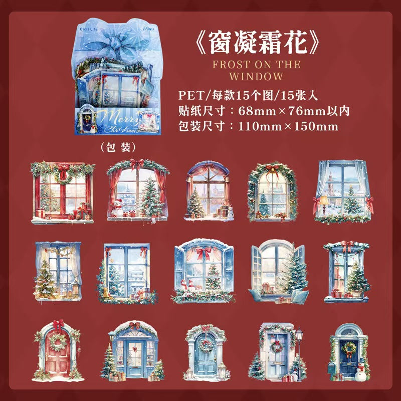 Journal PET sticker packs (Christmas)