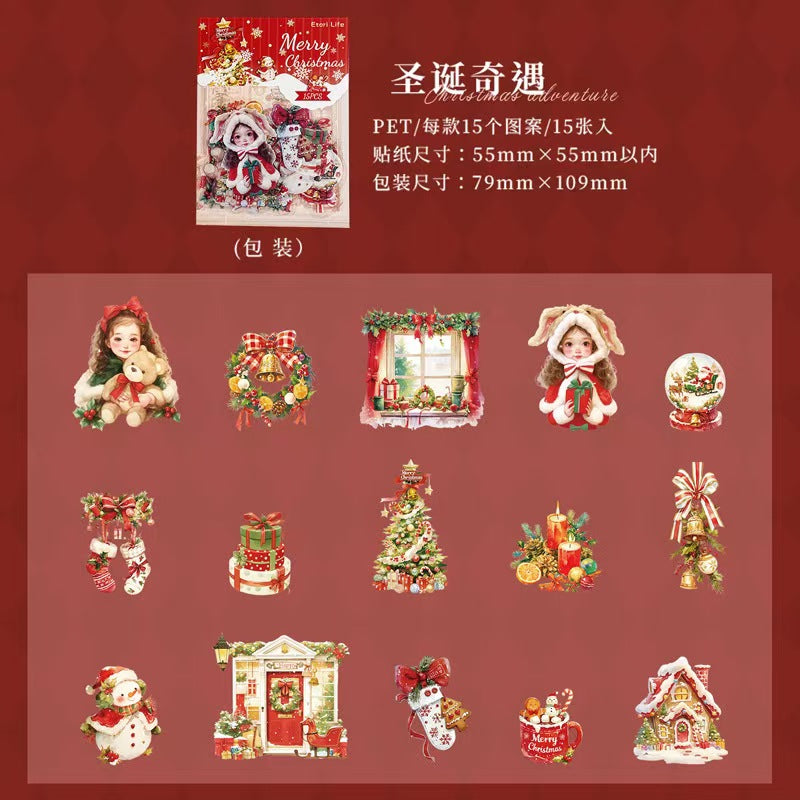 Journal sticker packs (Christmas & Halloween)