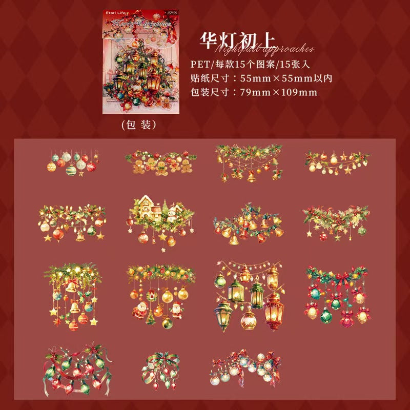 Journal sticker packs (Christmas & Halloween)