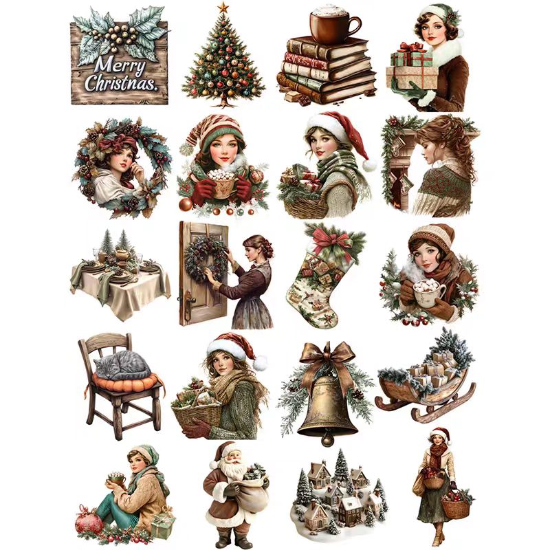 Journal sticker packs (Christmas)
