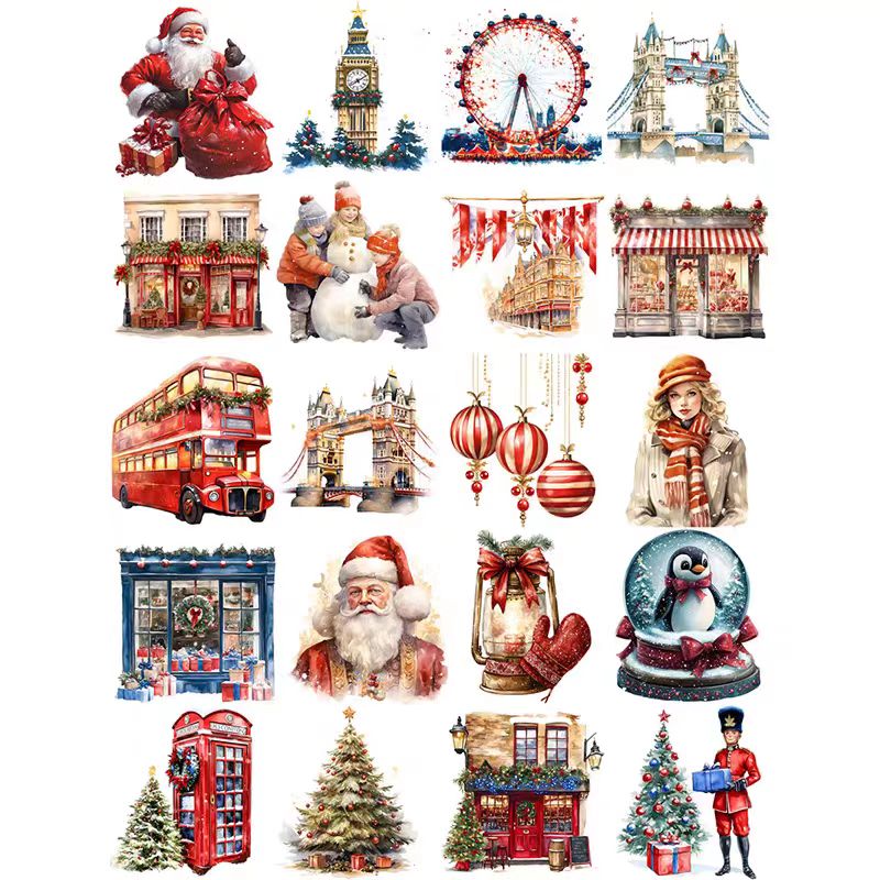 Journal sticker packs (Christmas)