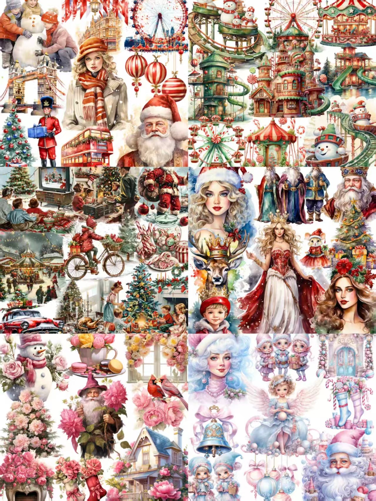 Journal sticker packs (Christmas)