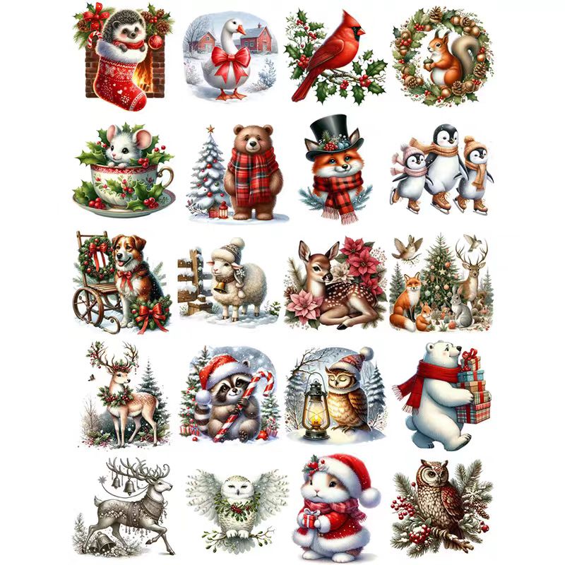 Journal sticker packs (Christmas)