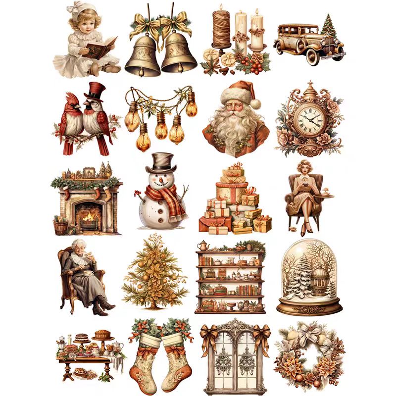 Journal sticker packs (Christmas)