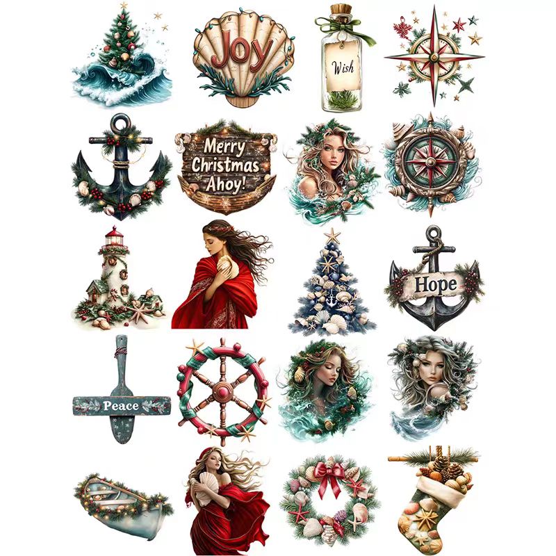 Journal sticker packs (Christmas)