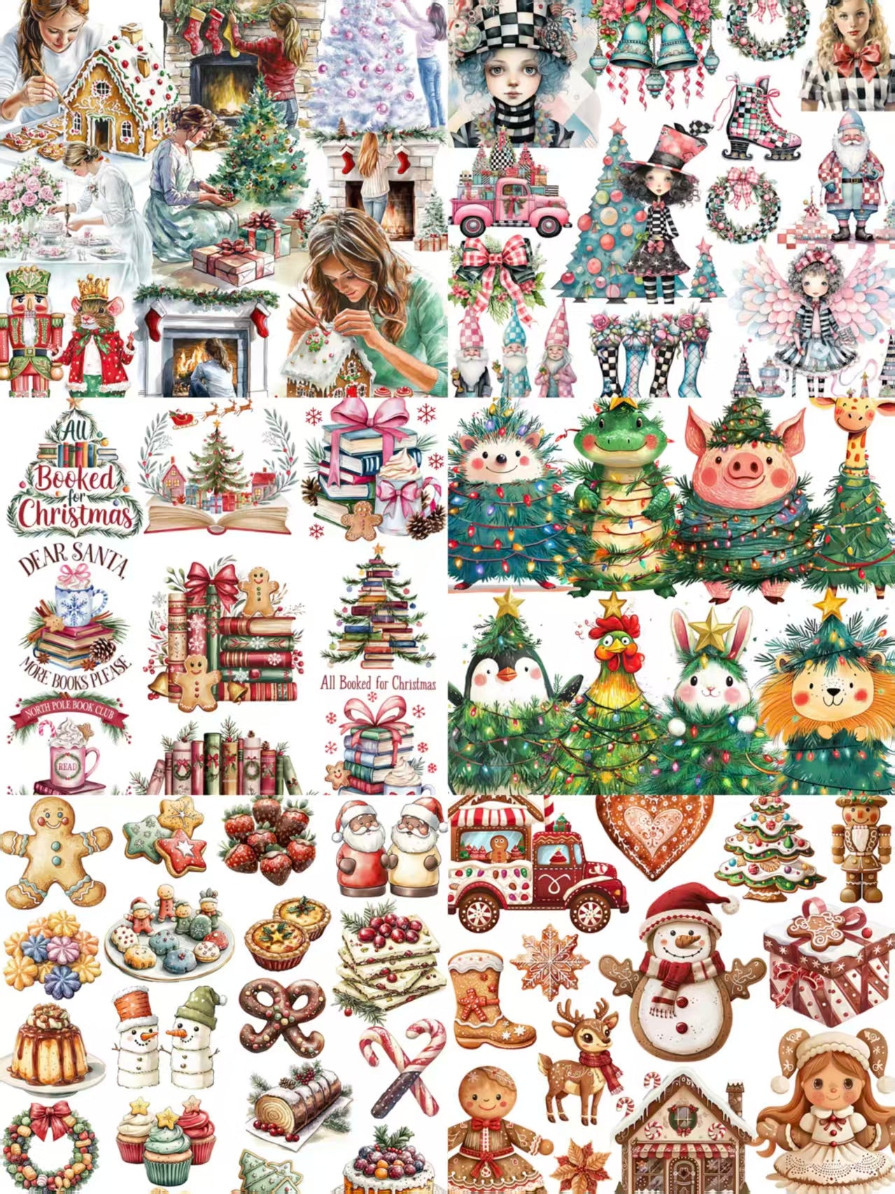 Journal sticker packs (Christmas)